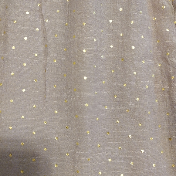 Harvé Benard 1X Mauve Rose Gold Dot Gauzy Top - Picture 7 of 11